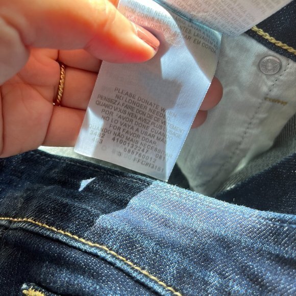 LEVIS THE ORIGINAL JEANS MID RISE SKINNY BLUE WOMENS SIZE 12 M - Picture 8 of 8